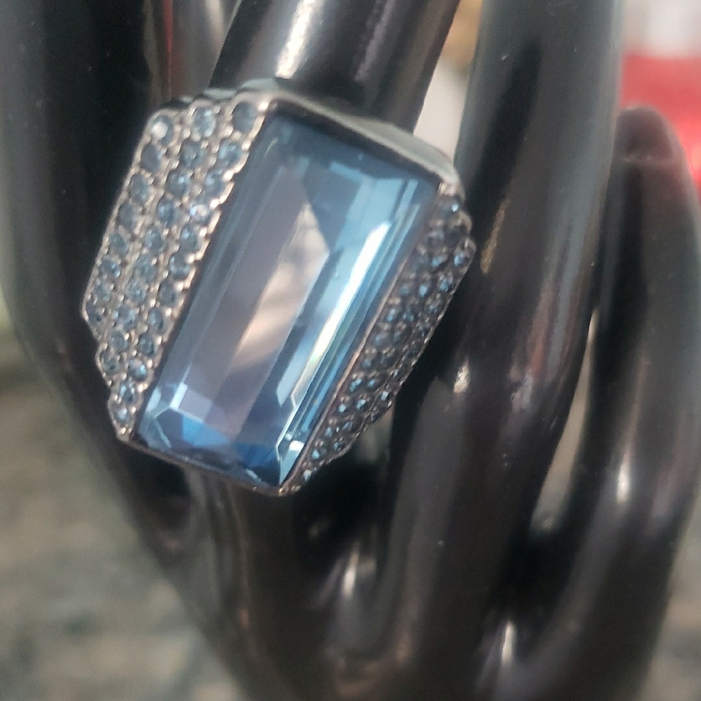 Givenchy Crystals Silver Ring - image 5